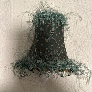 Deep Forest Green Beaded Night Lite Lampshade